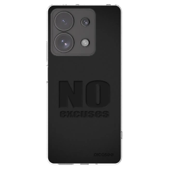 Picasee Xiaomi Redmi Note 13 Pro 4G Hülle - Transparentes Silikon - No Excuses