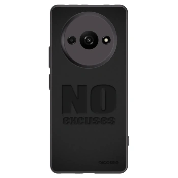 Picasee Xiaomi Redmi A3 Hülle - Schwarzes Silikon - No Excuses