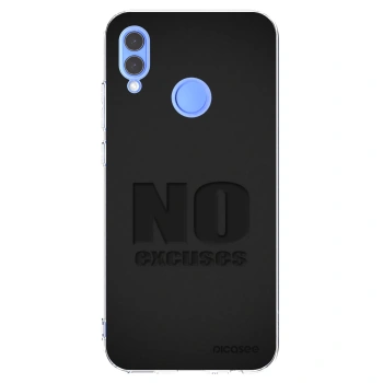Picasee Huawei P Smart 2019 Hülle - Transparentes Silikon - No Excuses