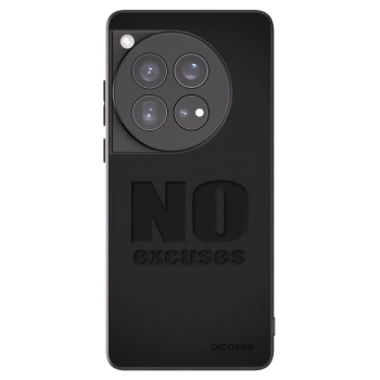 Picasee OnePlus 12 5G Hülle - Schwarzes Silikon - No Excuses