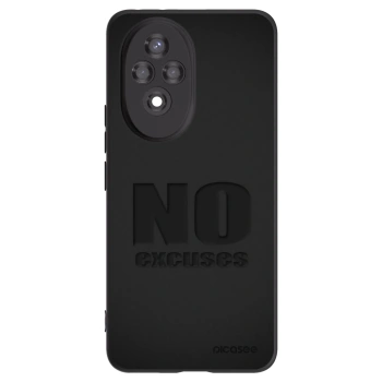 Picasee Honor 200 Pro 5G Hülle - Schwarzes Silikon - No Excuses