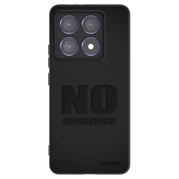 Picasee Xiaomi 14T Pro Hülle - Schwarzes Silikon - No Excuses