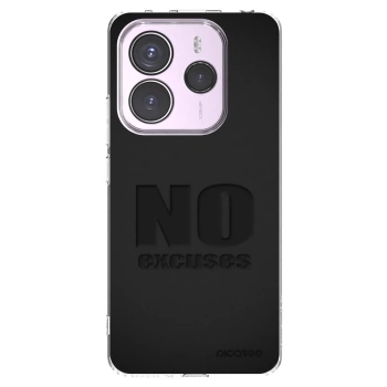 Picasee Xiaomi Redmi Note 14 5G Hülle - Transparentes Silikon - No Excuses