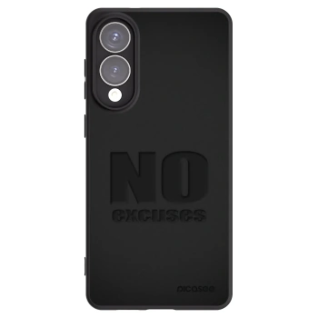 Picasee Samsung Galaxy S25 Edge 5G Hülle - Schwarzes Silikon - No Excuses
