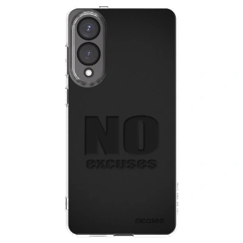 Picasee Samsung Galaxy S25 Edge 5G Hülle - Transparentes Silikon - No Excuses