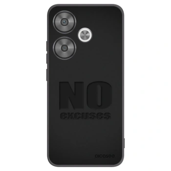Picasee Xiaomi Poco F6 Hülle - Schwarzes Silikon - No Excuses