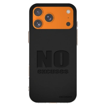 Picasee Apple iPhone 17 Pro Max Hülle - Transparentes Silikon - No Excuses