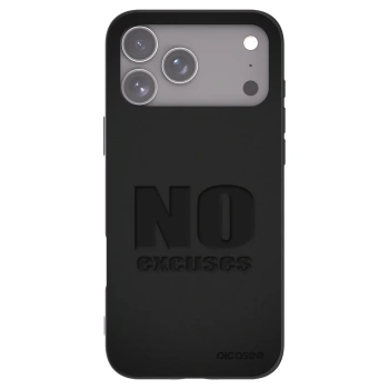 Picasee Apple iPhone 17 Pro Max Hülle - Schwarzes Silikon - No Excuses