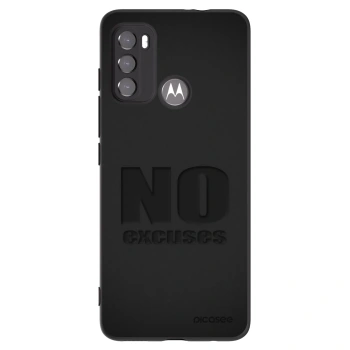 Picasee Motorola Edge 60 5G Hülle - Schwarzes Silikon - No Excuses