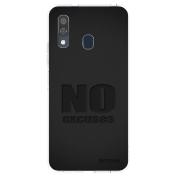 Picasee Samsung Galaxy A40 A405F Hülle - Transparentes Silikon - No Excuses