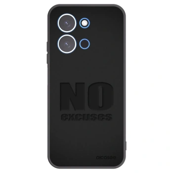 Picasee Xiaomi Redmi 15C 4G Hülle - Schwarzes Silikon - No Excuses