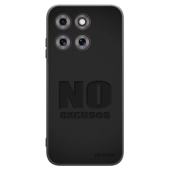 Picasee Motorola Moto G77 Hülle - Schwarzes Silikon - No Excuses