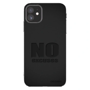 Picasee Apple iPhone 11 Hülle - Transparentes Silikon - No Excuses