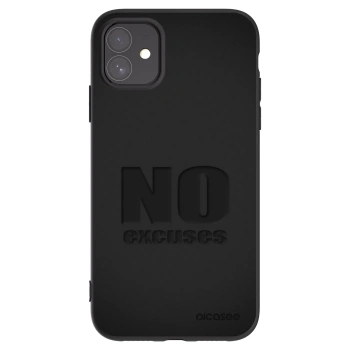 Picasee Apple iPhone 11 Hülle - Schwarzes Silikon - No Excuses