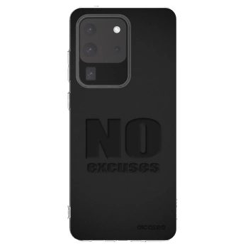 Picasee Samsung Galaxy S20 Ultra 5G G988F Hülle - Transparentes Silikon - No Excuses