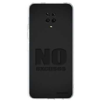 Picasee Xiaomi Redmi Note 9 Pro Hülle - Transparentes Silikon - No Excuses