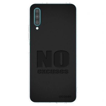 Picasee Samsung Galaxy A30s A307F Hülle - Transparentes Silikon - No Excuses