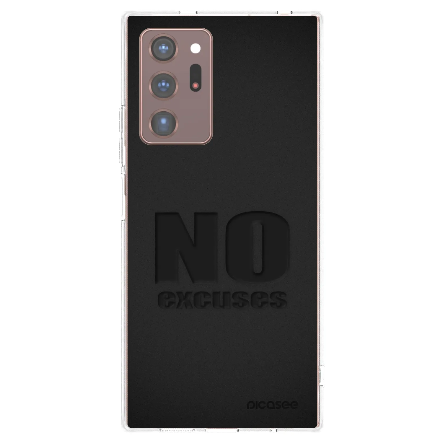 Picasee Samsung Galaxy Note 20 Ultra Hülle - Transparentes Silikon - No Excuses