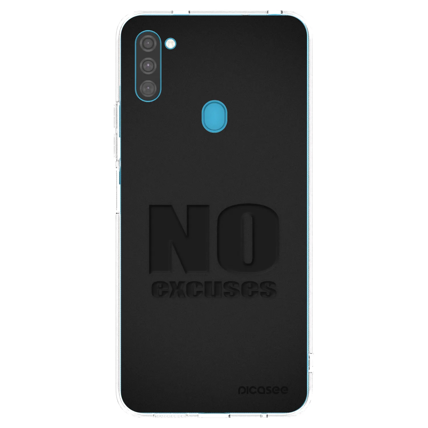 Picasee Samsung Galaxy M11 Hülle - Transparentes Silikon - No Excuses