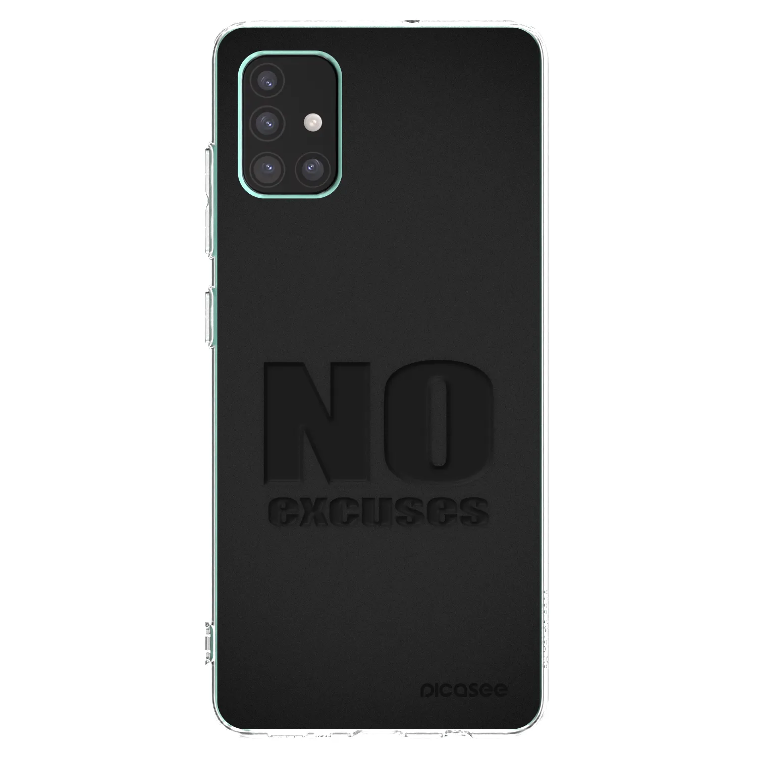 Picasee Samsung Galaxy M51 M515F Hülle - Transparentes Silikon - No Excuses