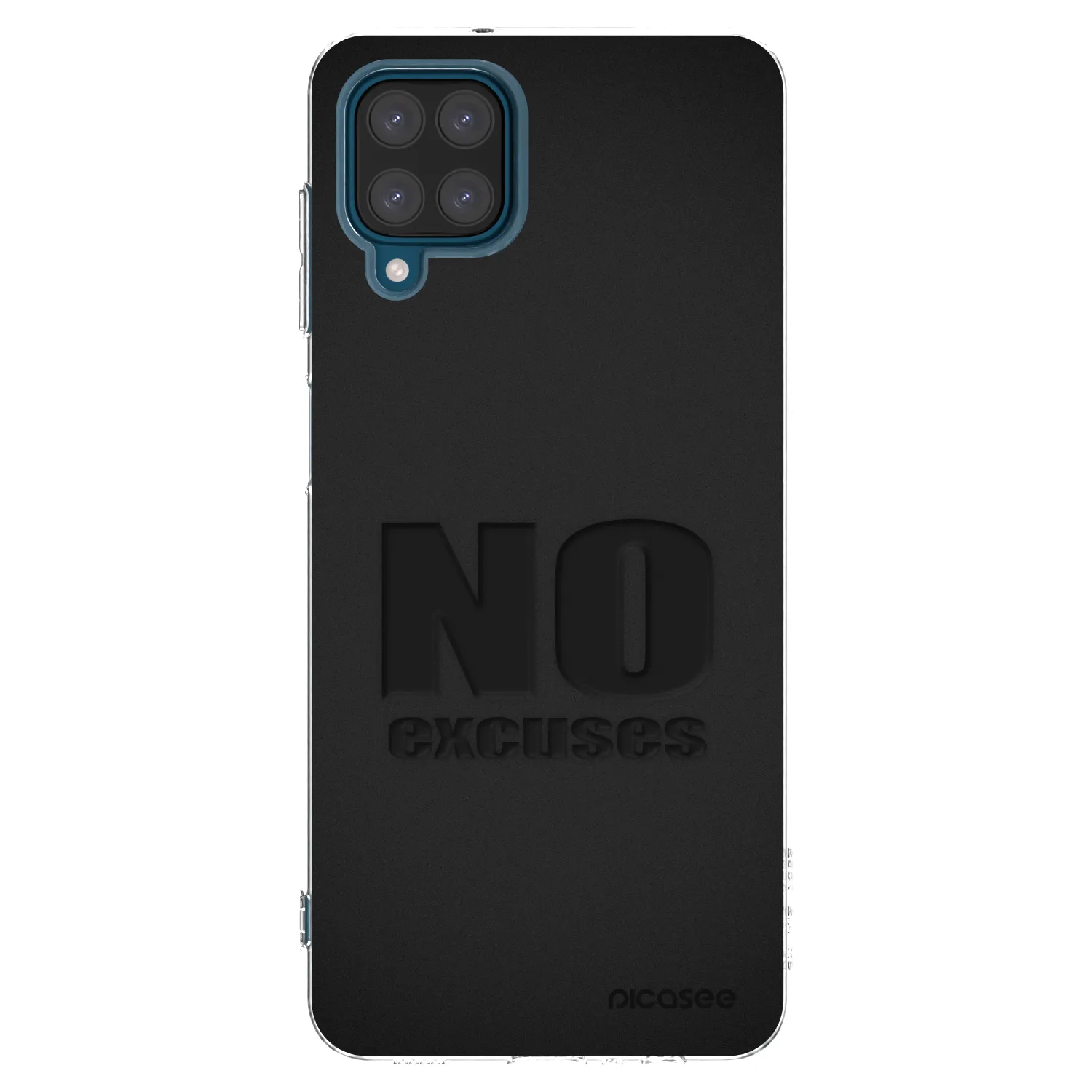 Picasee Samsung Galaxy A12 A125F Hülle - Transparentes Silikon - No Excuses