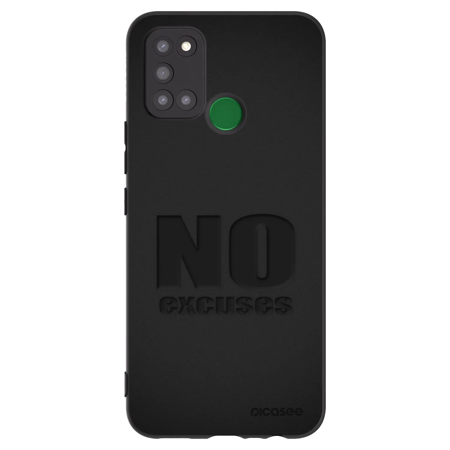 Picasee Realme 7i Hülle - Schwarzes Silikon - No Excuses