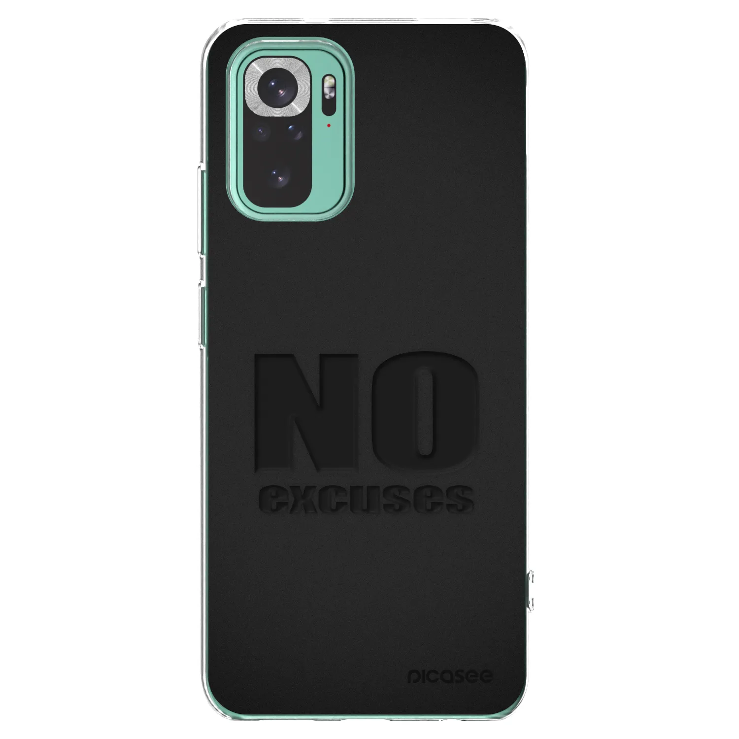 Picasee Xiaomi Redmi Note 10 Pro Hülle - Transparentes Silikon - No Excuses