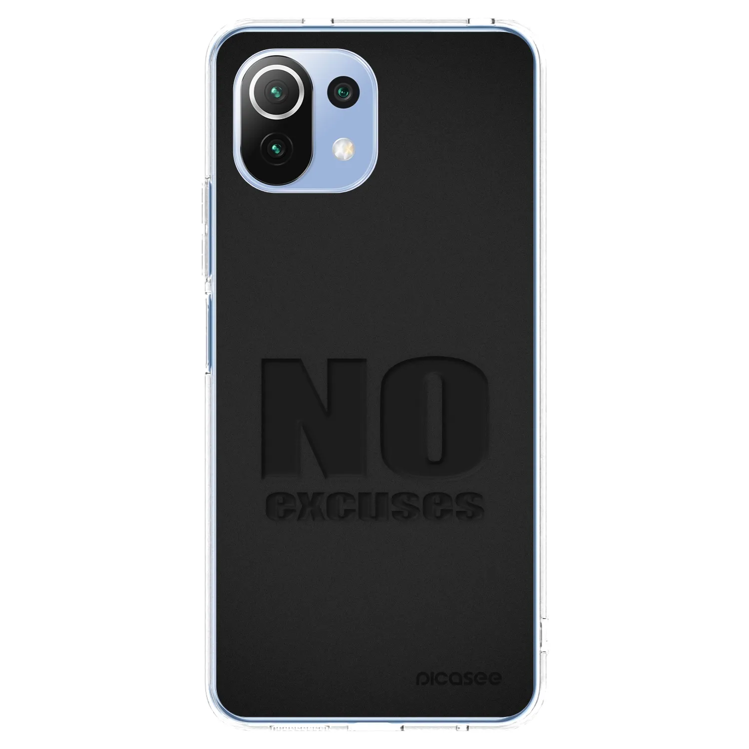 Picasee Xiaomi Mi 11 Lite Hülle - Transparentes Silikon - No Excuses