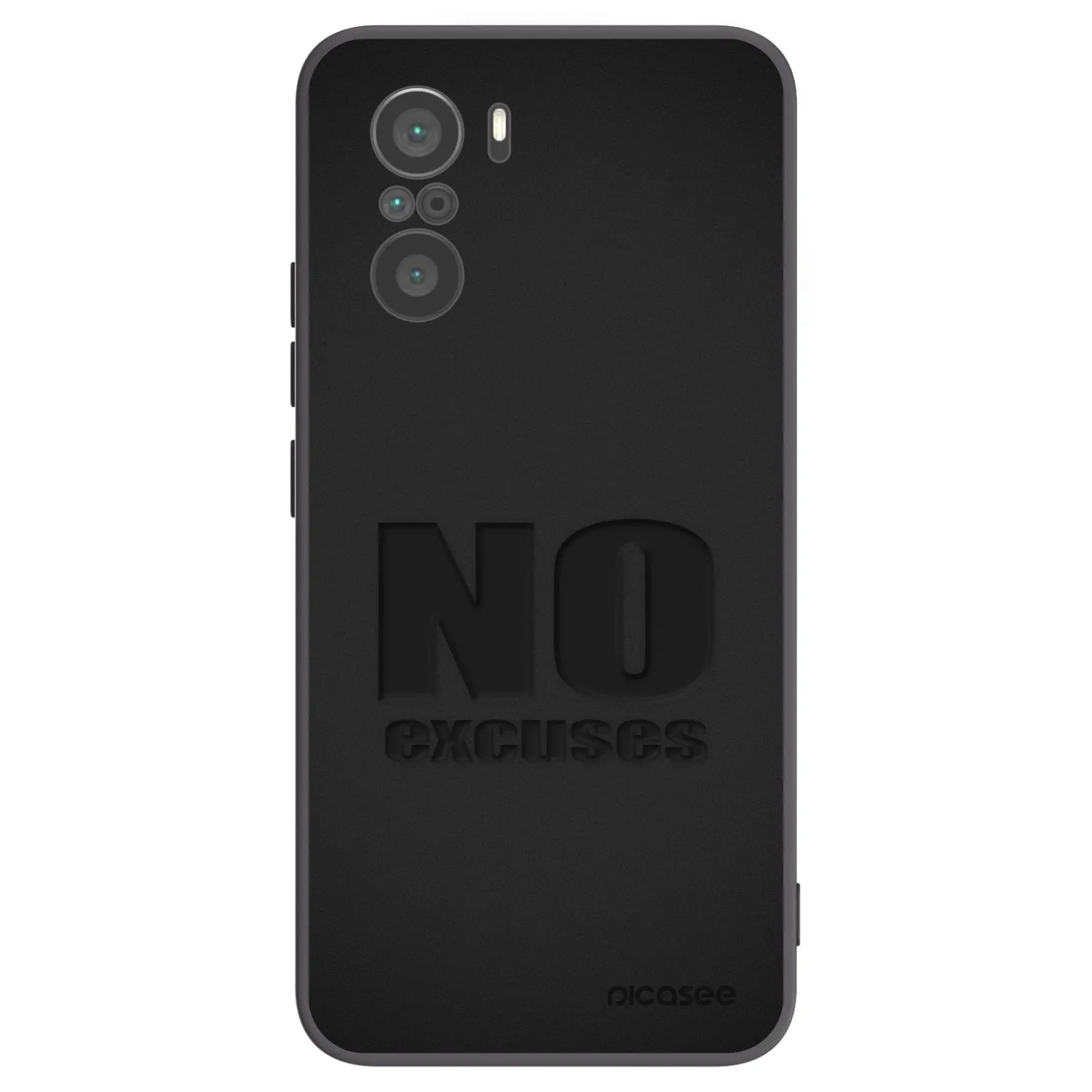 Picasee Xiaomi Poco F3 Hülle - Schwarzes Silikon - No Excuses