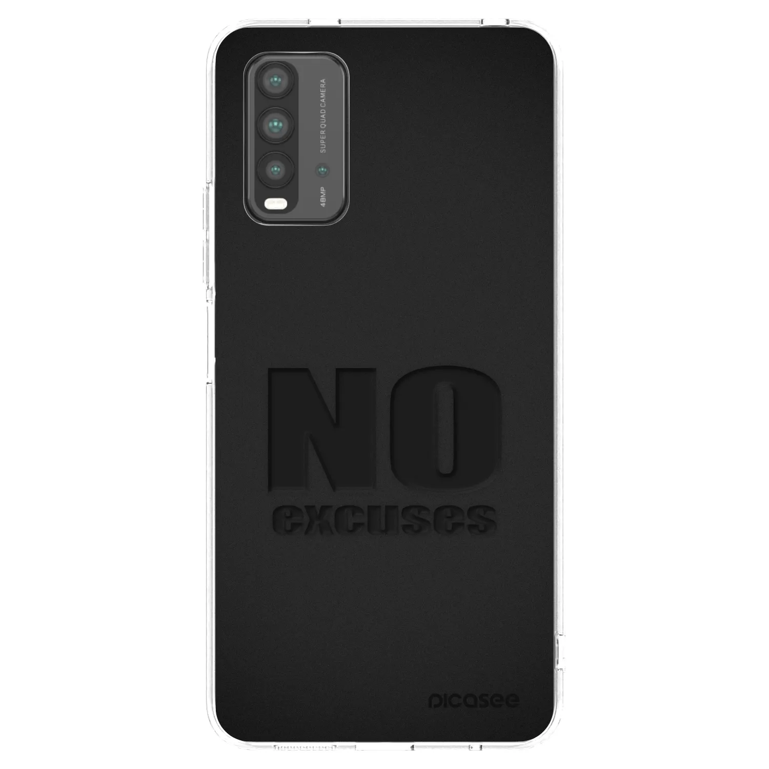 Picasee Xiaomi Redmi 9T Hülle - Transparentes Silikon - No Excuses