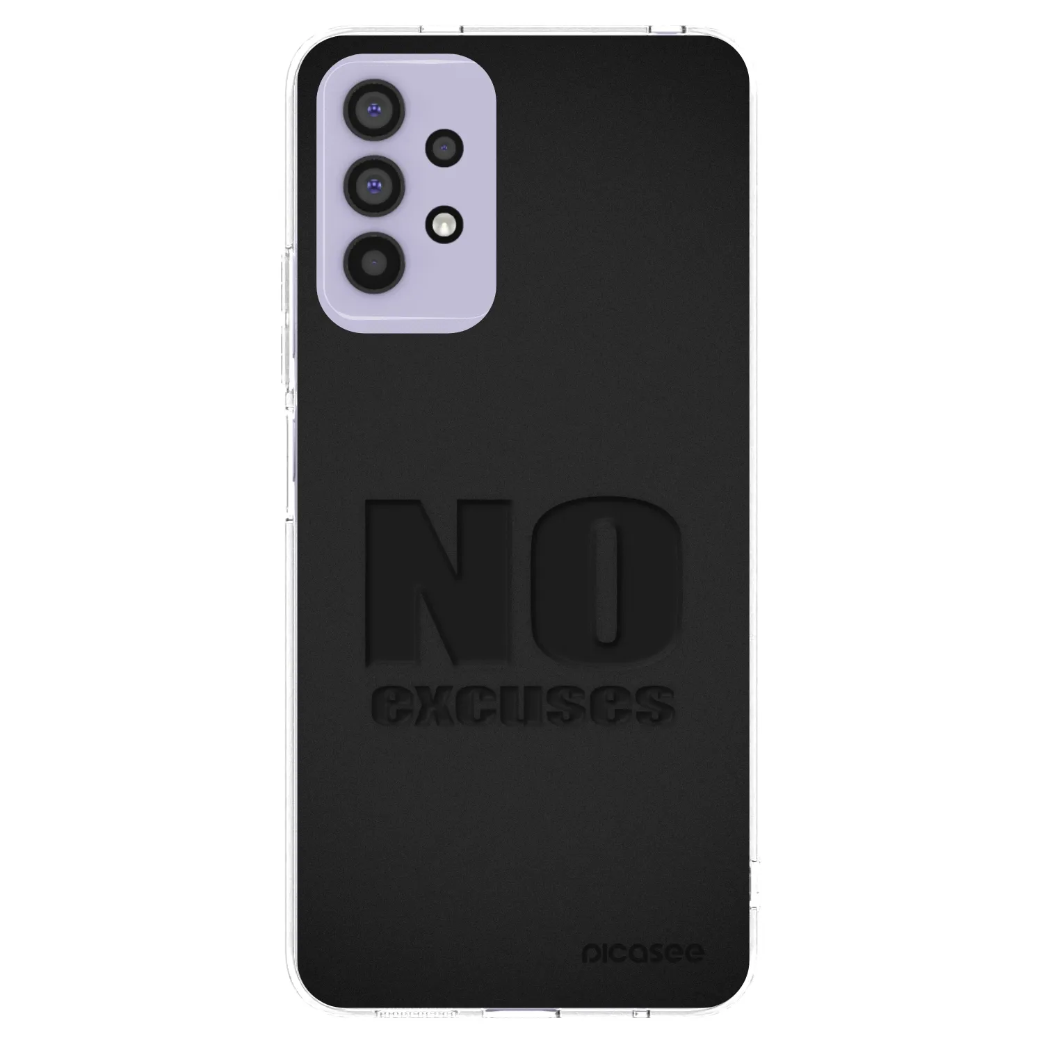 Picasee Samsung Galaxy A32 4G SM-A325F Hülle - Transparentes Silikon - No Excuses