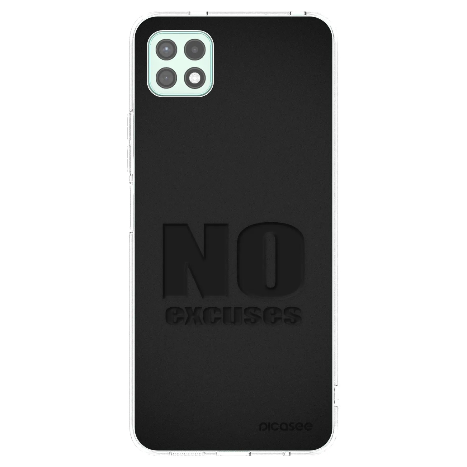 Picasee Samsung Galaxy A22 A226B 5G Hülle - Transparentes Silikon - No Excuses