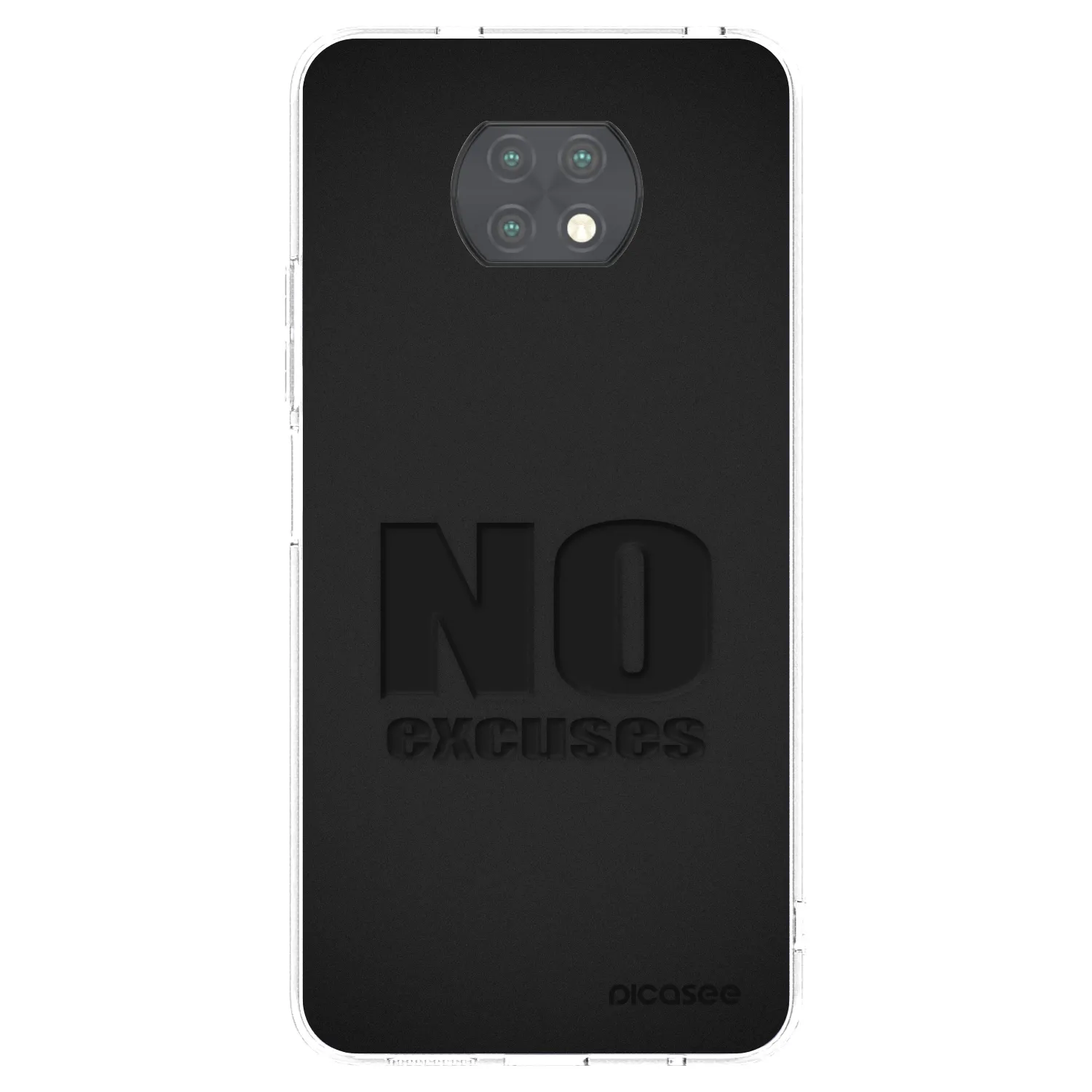 Picasee Xiaomi Redmi Note 9T Hülle - Transparentes Silikon - No Excuses