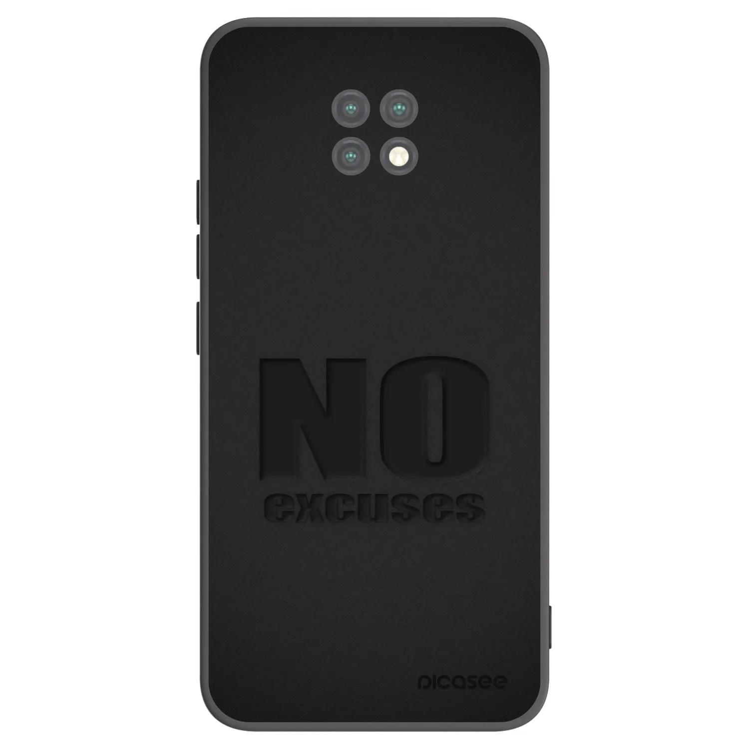 Picasee Xiaomi Redmi Note 9T Hülle - Schwarzes Silikon - No Excuses