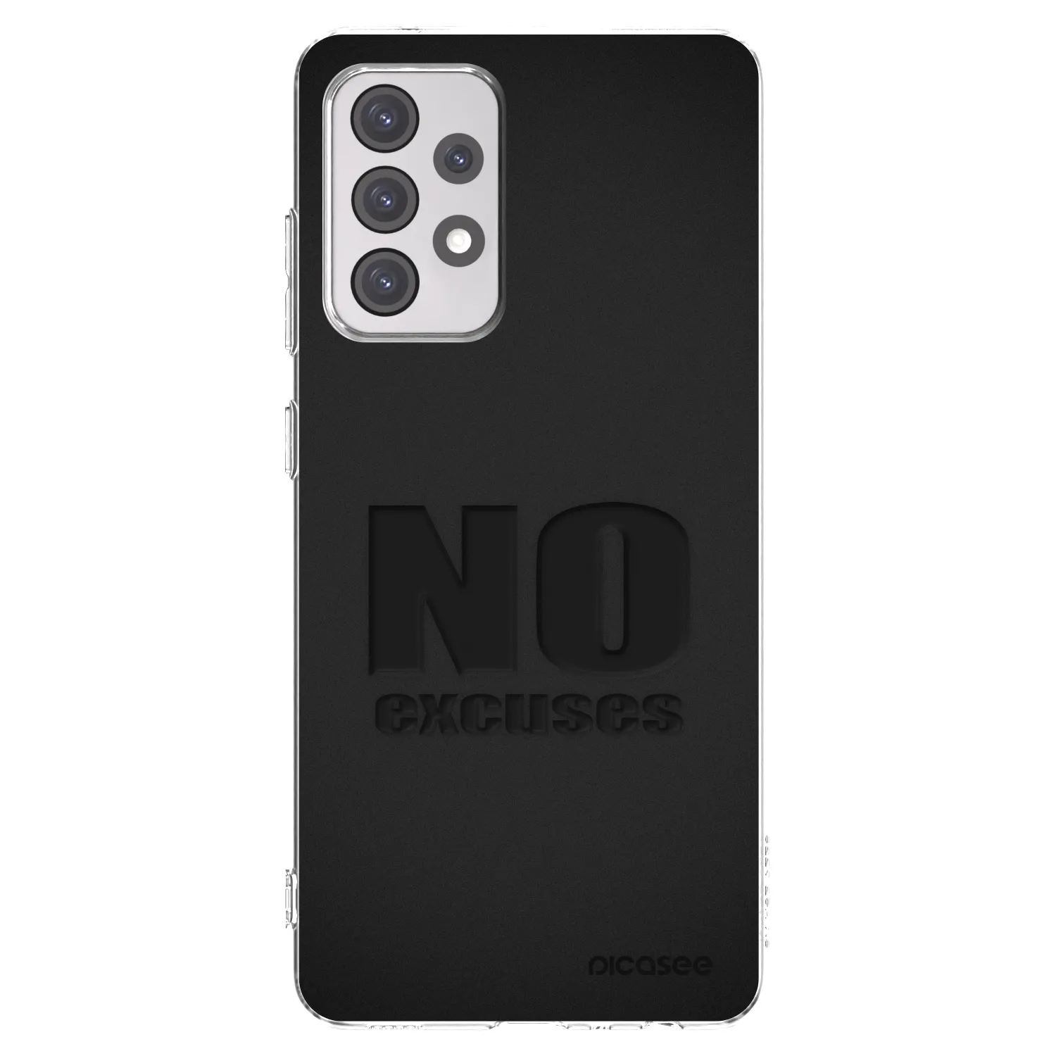 Picasee Samsung Galaxy A52s 5G A528B Hülle - Transparentes Silikon - No Excuses