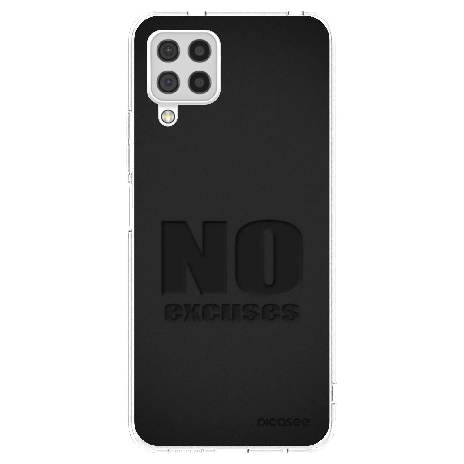 Picasee Samsung Galaxy A22 A225F 4G Hülle - Transparentes Silikon - No Excuses