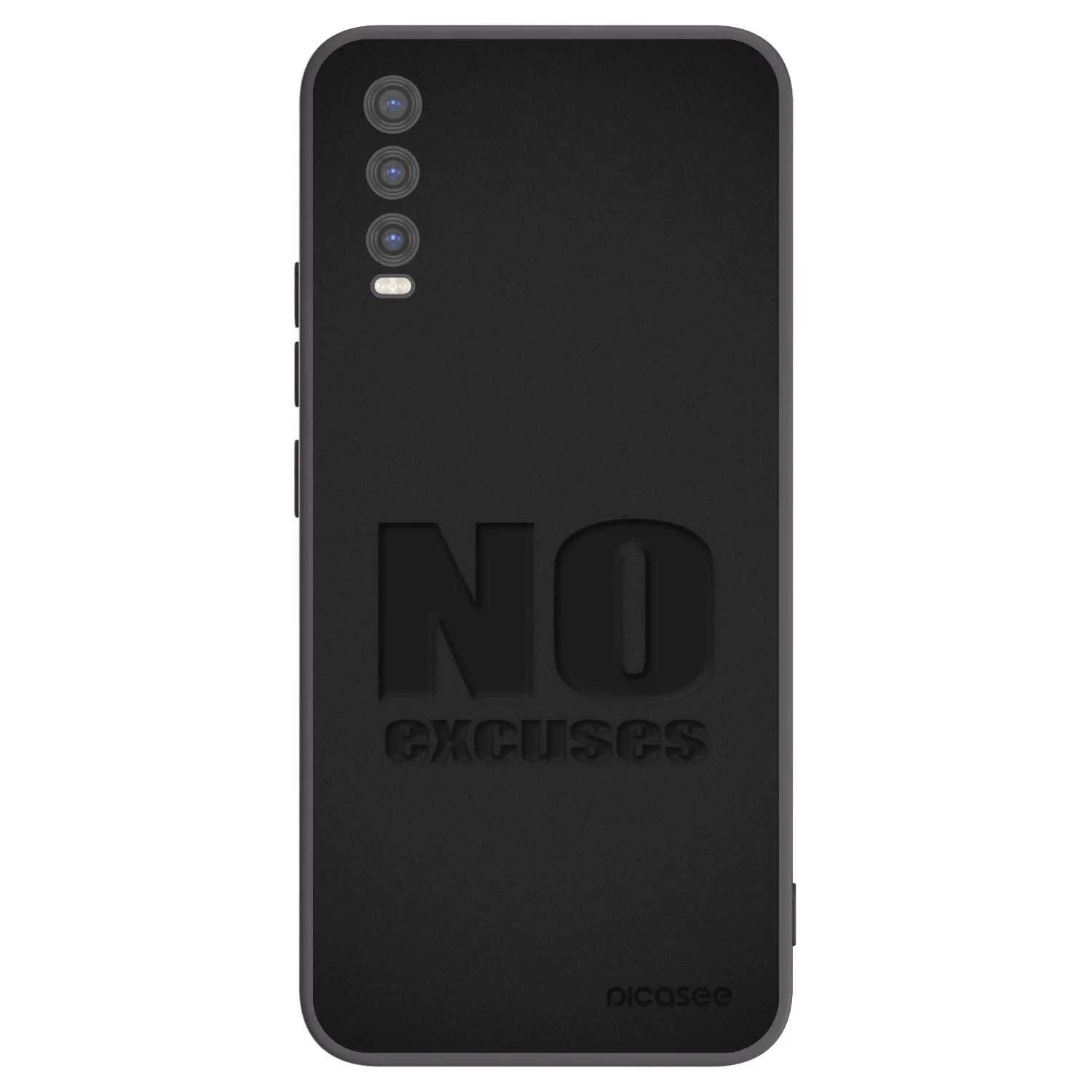 Picasee Vivo Y20s Hülle - Schwarzes Silikon - No Excuses