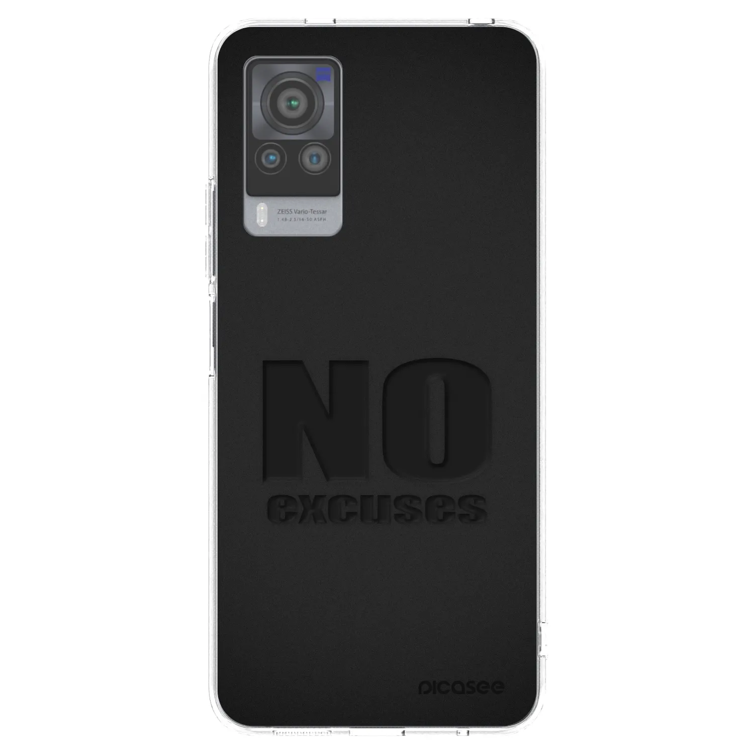 Picasee Vivo X60 Pro 5G Hülle - Transparentes Silikon - No Excuses