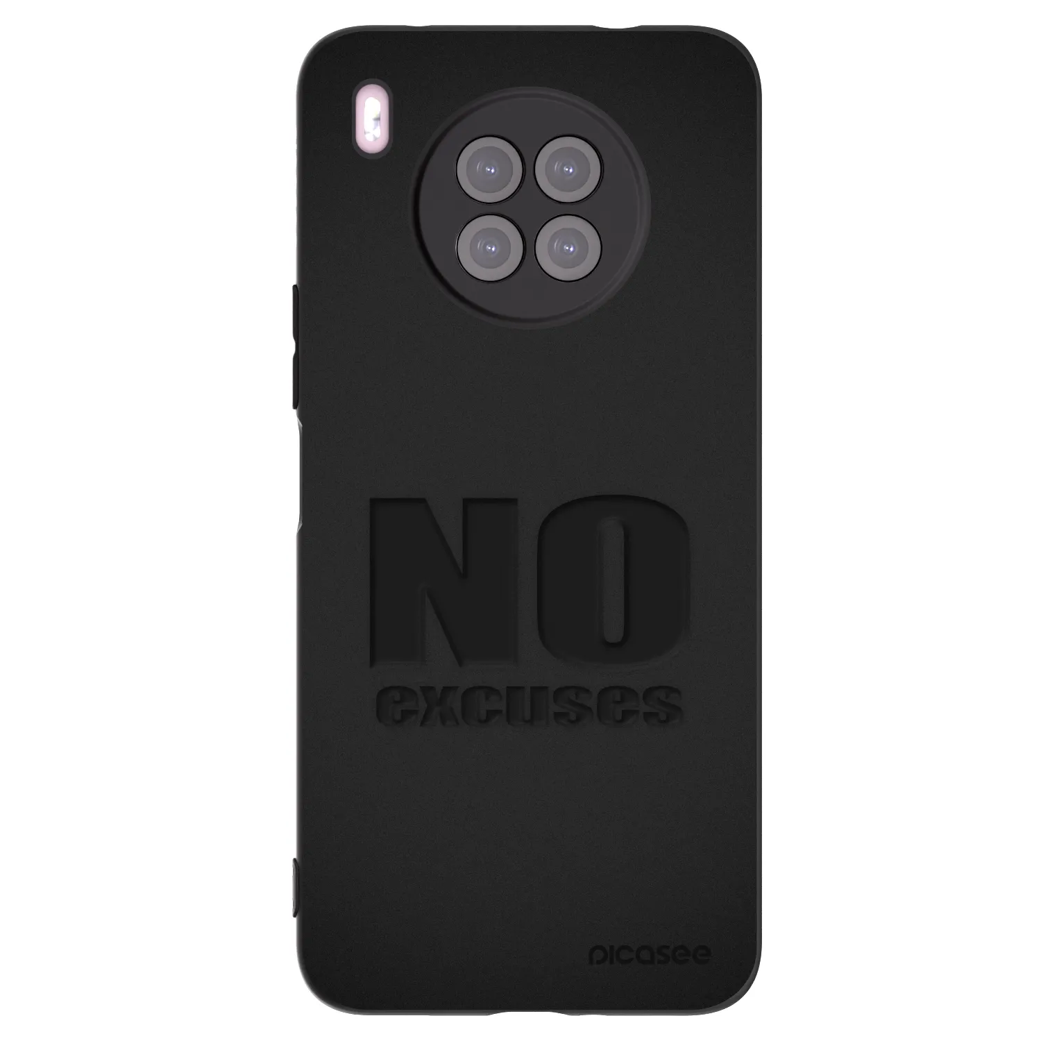 Picasee Huawei Nova 8i Hülle - Schwarzes Silikon - No Excuses