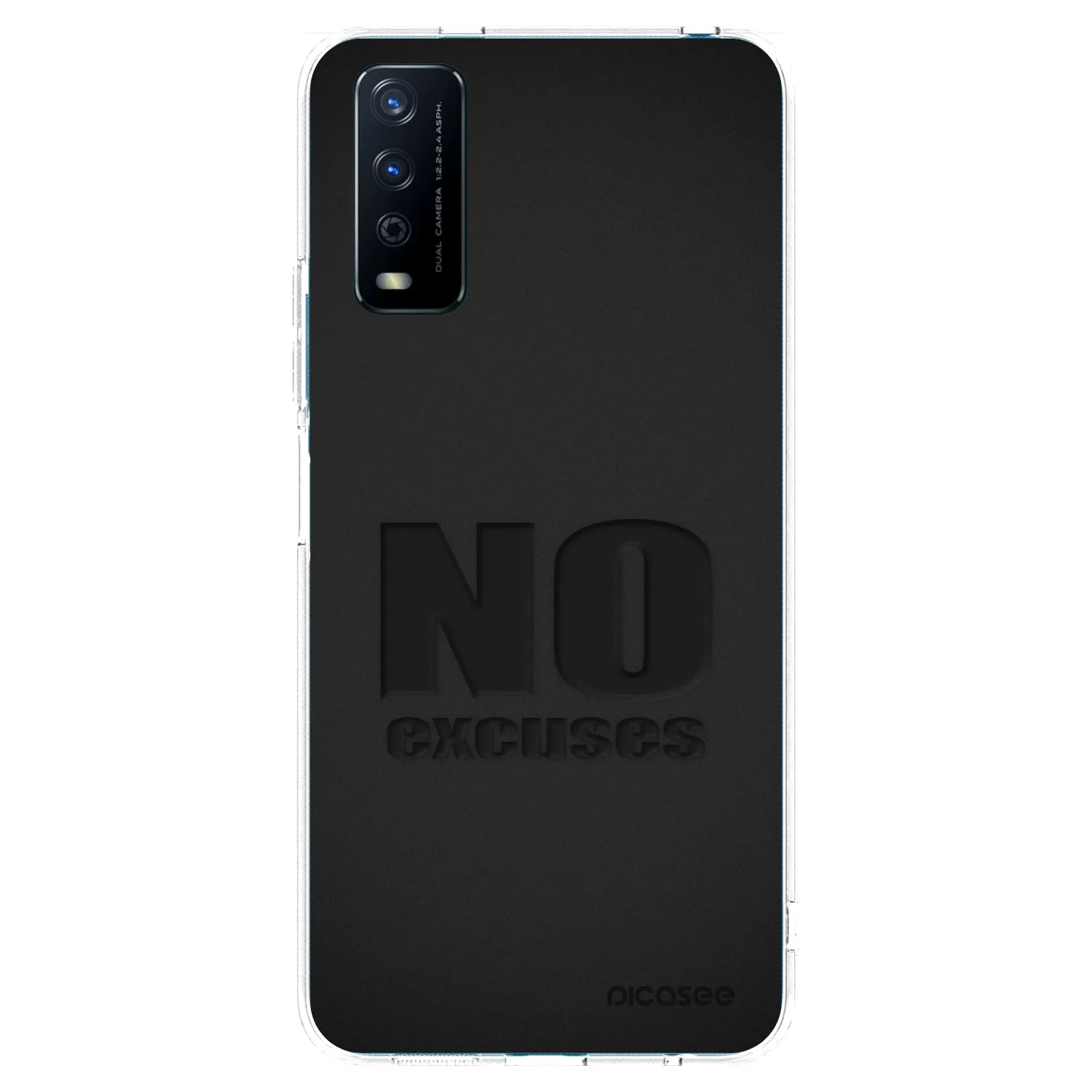 Picasee Vivo Y11s Hülle - Transparentes Silikon - No Excuses