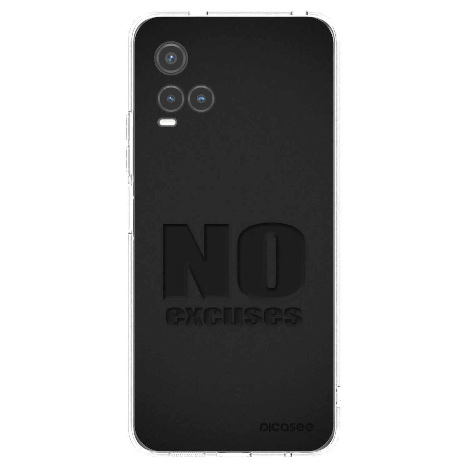 Picasee Vivo Y33s Hülle - Transparentes Silikon - No Excuses