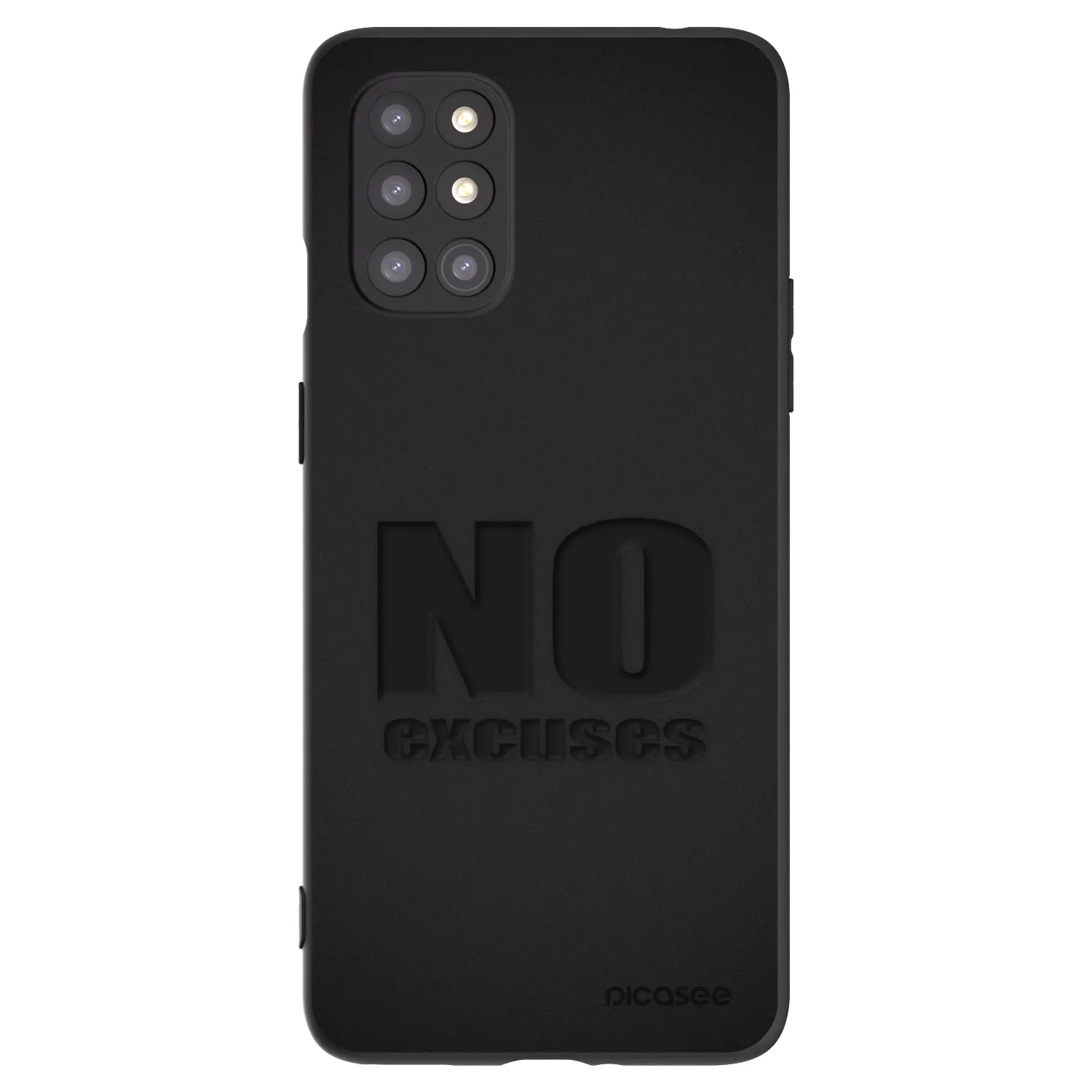 Picasee OnePlus 8T Hülle - Schwarzes Silikon - No Excuses
