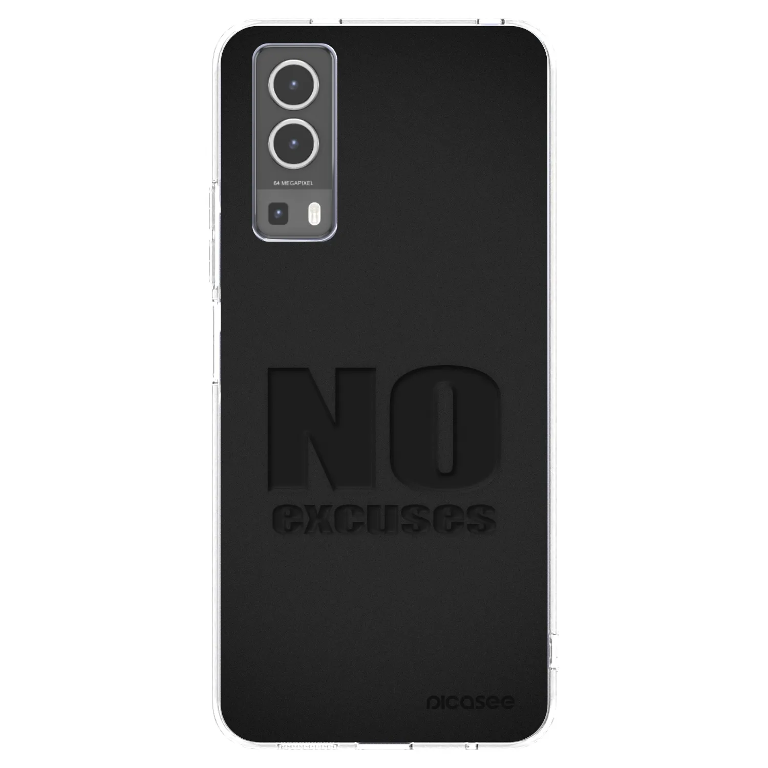 Picasee Vivo Y72 5G Hülle - Transparentes Silikon - No Excuses