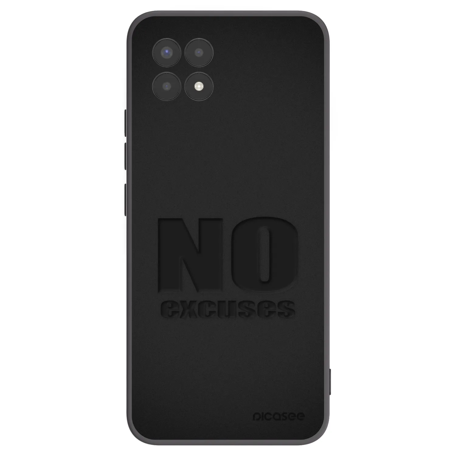 Picasee Realme 8i Hülle - Schwarzes Silikon - No Excuses