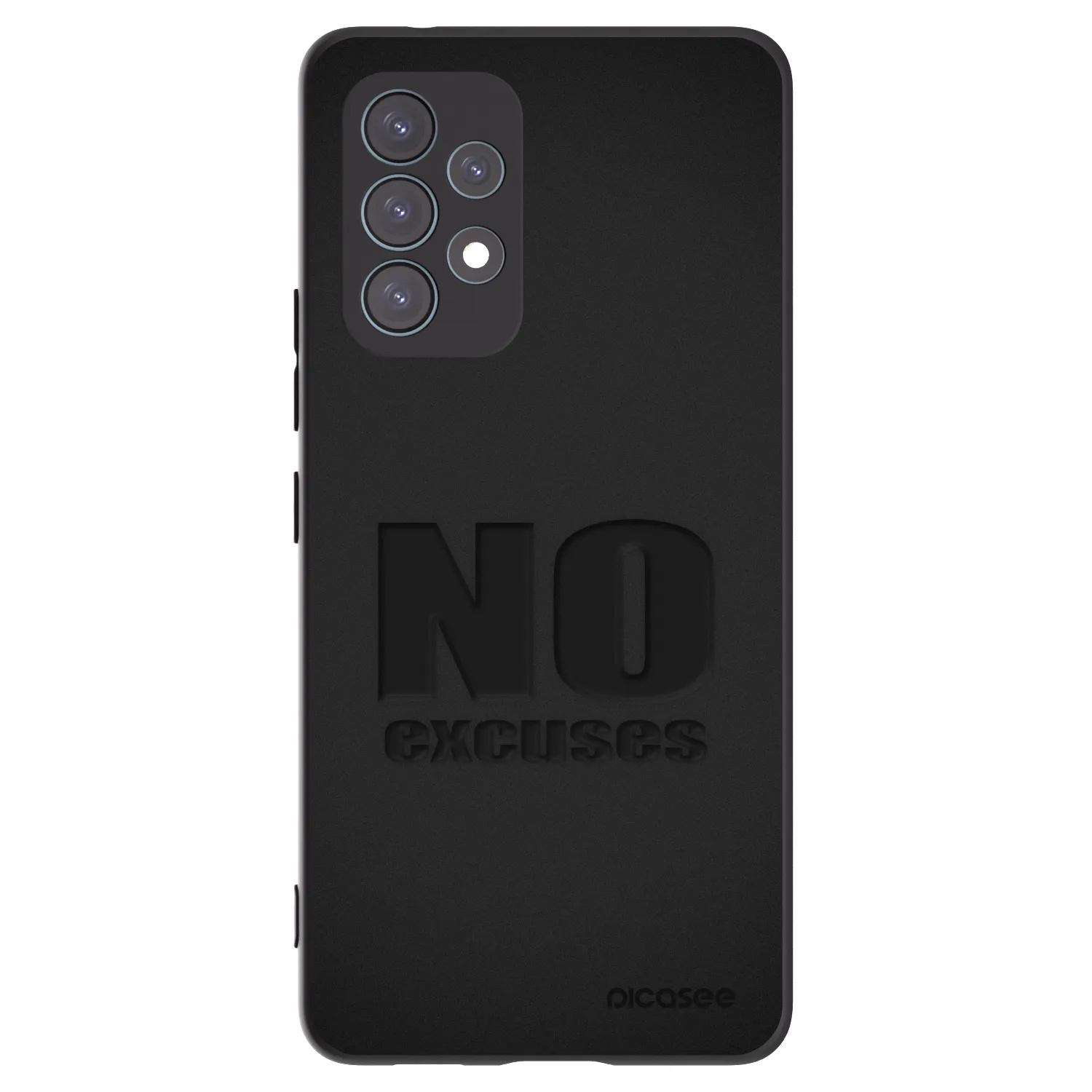 Picasee Samsung Galaxy A53 5G A536 Hülle - Schwarzes Silikon - No Excuses