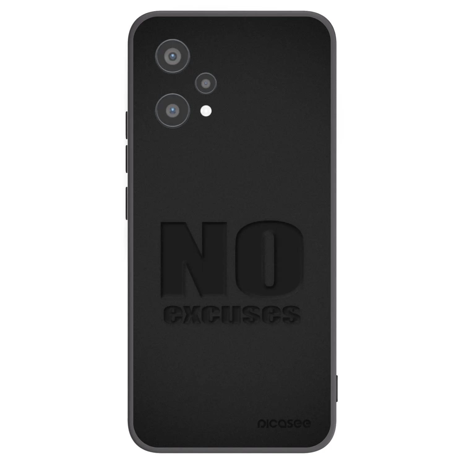 Picasee Realme 9 Pro 5G Hülle - Schwarzes Silikon - No Excuses