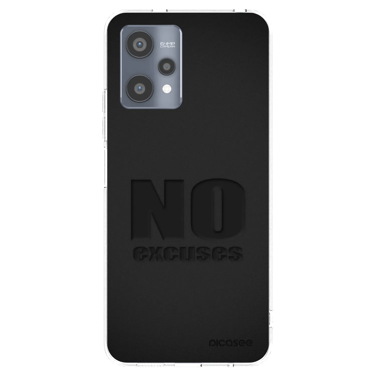 Picasee Realme 9 Pro 5G Hülle - Transparentes Silikon - No Excuses