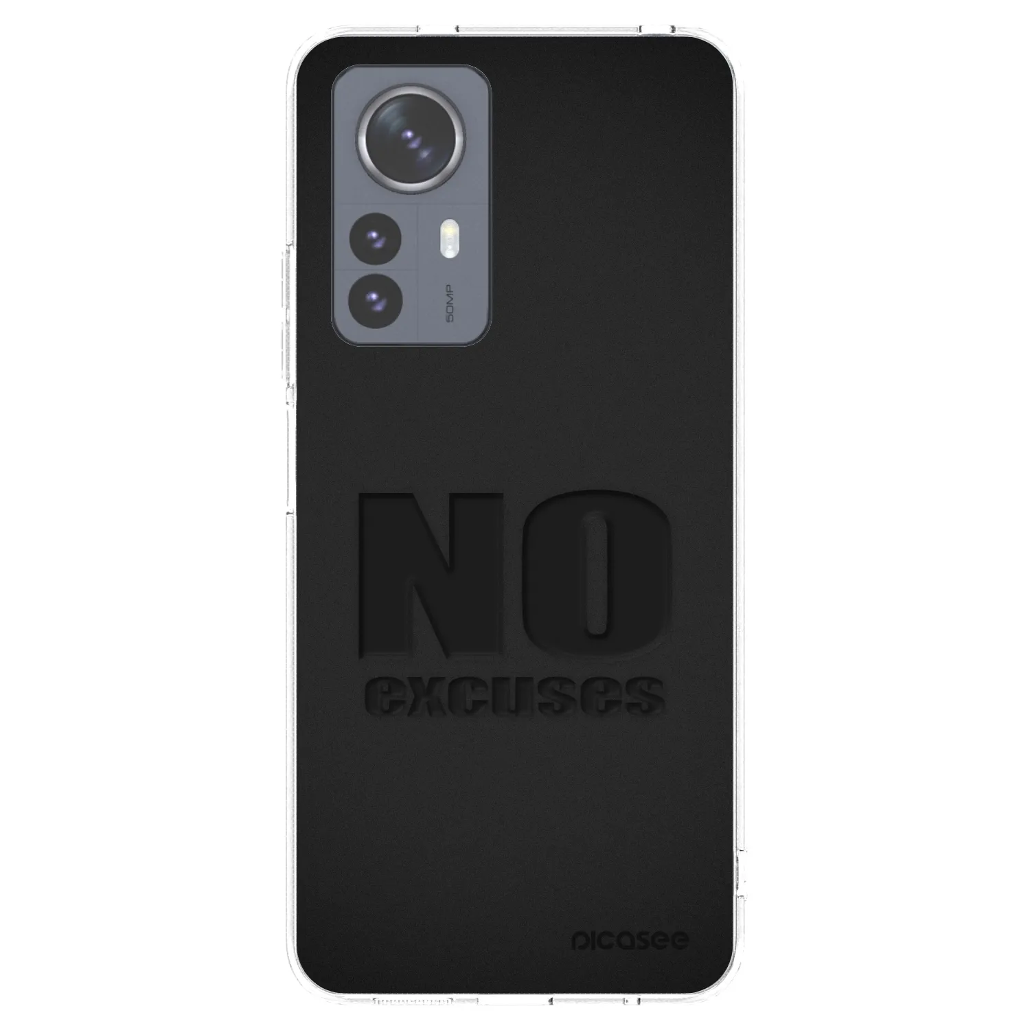 Picasee Xiaomi 12 Pro Hülle - Transparentes Silikon - No Excuses