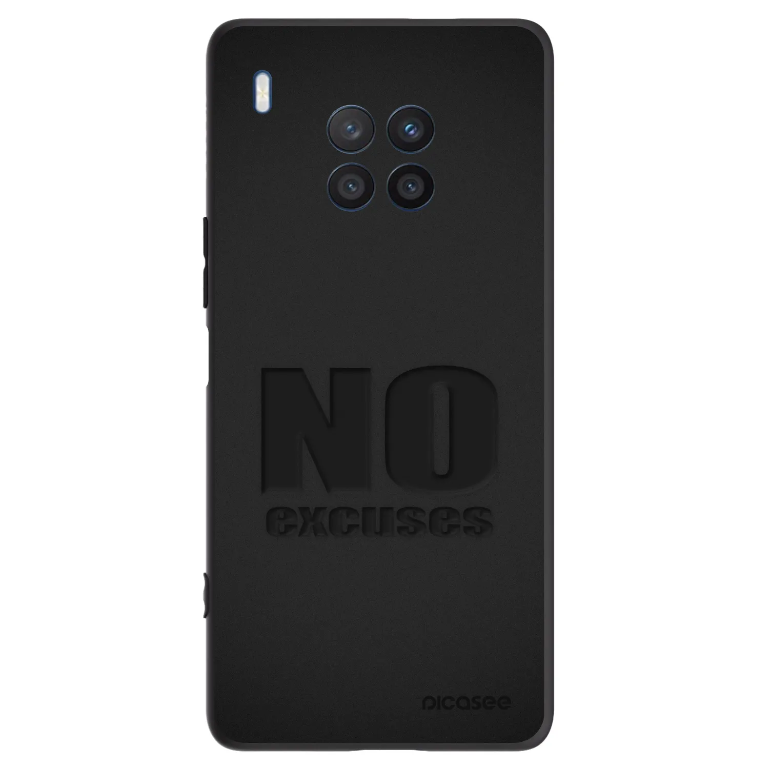 Picasee Honor 50 Lite Hülle - Schwarzes Silikon - No Excuses