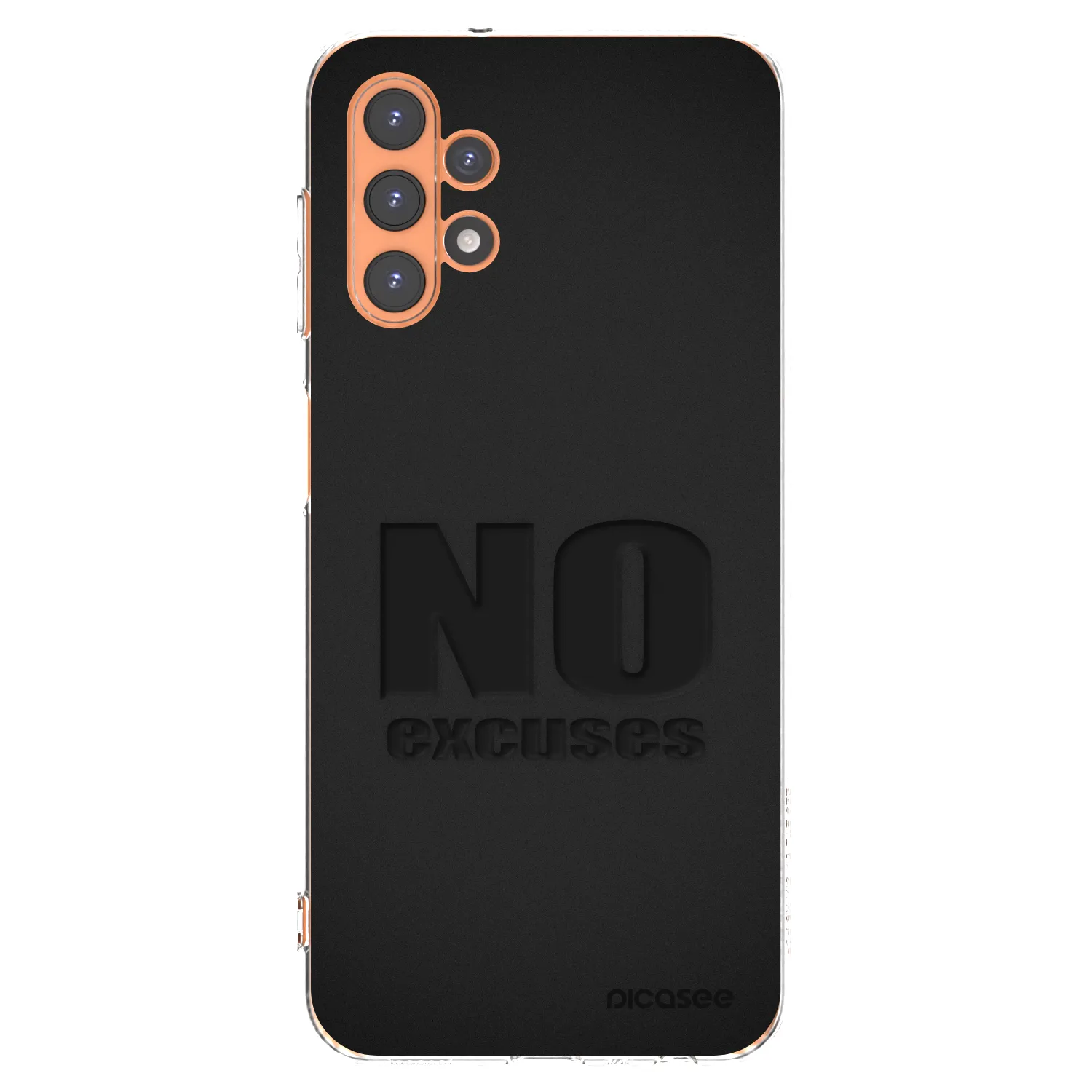 Picasee Samsung Galaxy A13 4G A135 Hülle - Transparentes Silikon - No Excuses